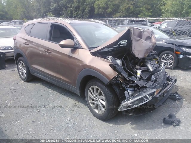 KM8J3CA4XGU101656 - 2016 HYUNDAI TUCSON LIMITED/SPORT AND ECO/SE BROWN photo 1