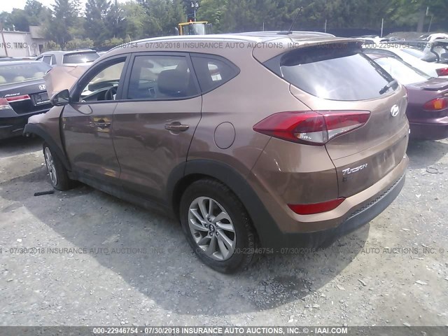 KM8J3CA4XGU101656 - 2016 HYUNDAI TUCSON LIMITED/SPORT AND ECO/SE BROWN photo 3