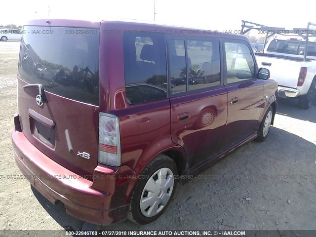 JTLKT324664112812 - 2006 TOYOTA SCION XB Rot Foto 4