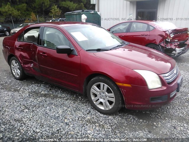 3FAHP06Z87R236416 - 2007 FORD FUSION S RED photo 1