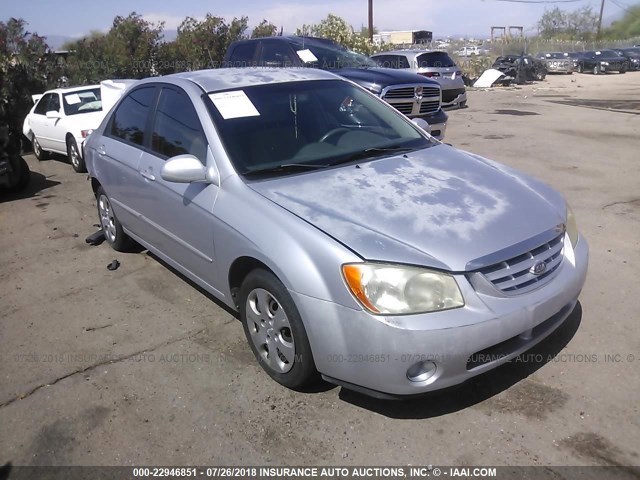 KNAFE122065232526 - 2006 KIA NEW SPECTRA LX/EX SILVER photo 1