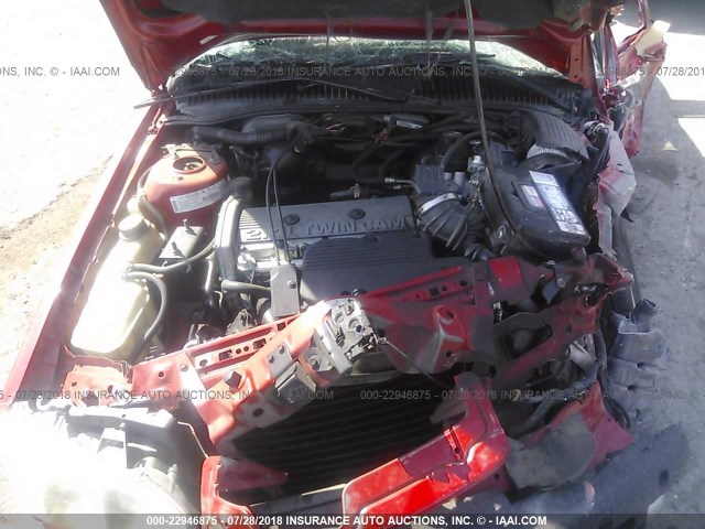 1G2NE12T9VC775959 - 1997 PONTIAC GRAND AM SE RED photo 10