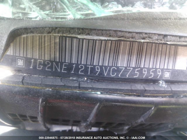 1G2NE12T9VC775959 - 1997 PONTIAC GRAND AM SE RED photo 9