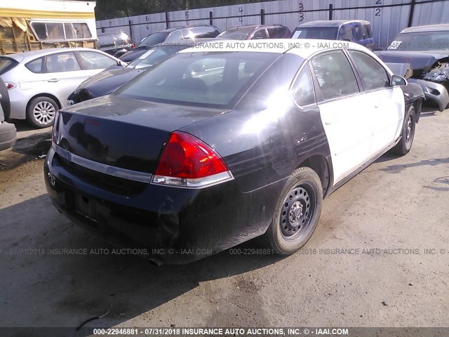 2G1WS55R079189511 - 2007 CHEVROLET IMPALA POLICE BLACK photo 4