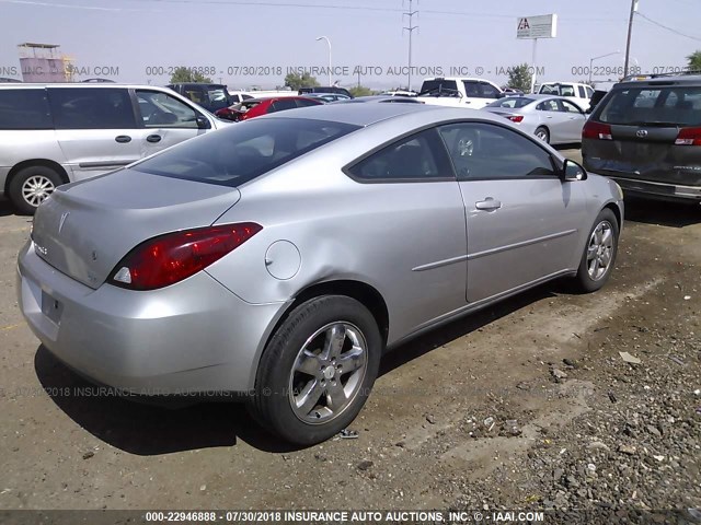 1G2ZH158X64240649 - 2006 PONTIAC G6 GT SILVER photo 4