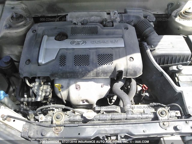 KMHDN45D53U580294 - 2003 HYUNDAI ELANTRA GLS/GT GOLD photo 10