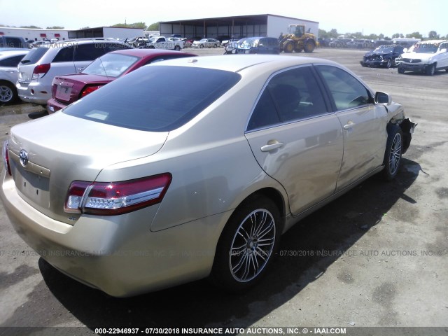 4T1BF3EK6BU201072 - 2011 TOYOTA CAMRY SE/LE/XLE თაფლისფერი ფოტო 4