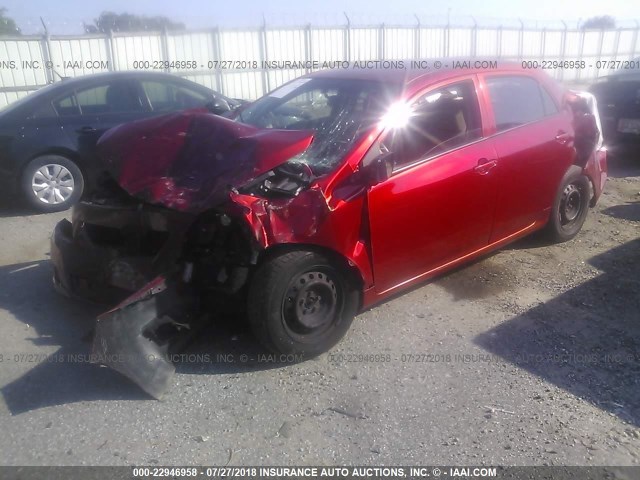 JTDBL40EX99048035 - 2009 TOYOTA COROLLA LE/XLE 红色 照片 2