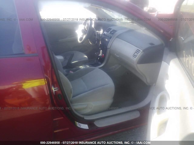 JTDBL40EX99048035 - 2009 TOYOTA COROLLA LE/XLE 红色 照片 5