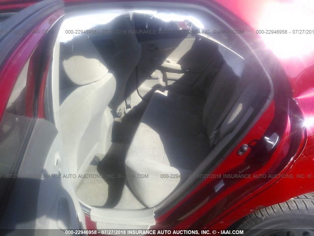 JTDBL40EX99048035 - 2009 TOYOTA COROLLA LE/XLE 红色 照片 8