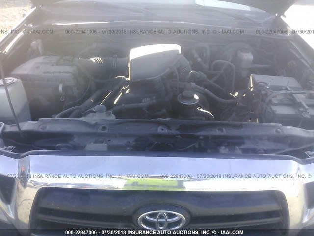 5TEUX42N07Z399032 - 2007 TOYOTA TACOMA ACCESS CAB Սև լուսանկար 10