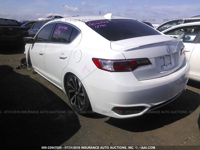19UDE2F88GA003133 - 2016 ACURA ILX PREMIUM STYLE/TECH STYLE WHITE photo 3