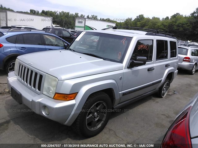1J8HG48N26C317879 - 2006 JEEP COMMANDER ვერცხლისფერი ფოტო 2