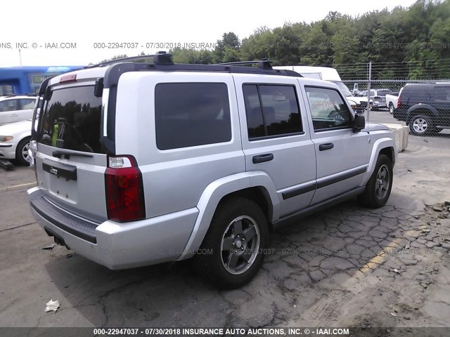 1J8HG48N26C317879 - 2006 JEEP COMMANDER ვერცხლისფერი ფოტო 4