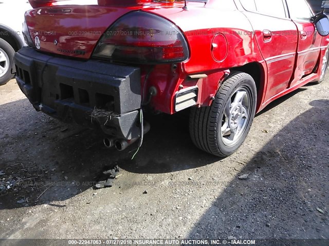 1G2NW52E63C215092 - 2003 PONTIAC GRAND AM GT RED photo 6