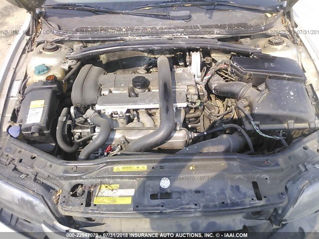 YV1SW58D112113886 - 2001 VOLVO V70 2.4T SILVER photo 10