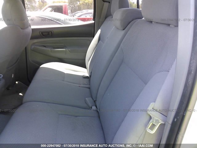 3TMLU42N09M031602 - 2009 TOYOTA TACOMA DOUBLE CAB ვერცხლისფერი ფოტო 8