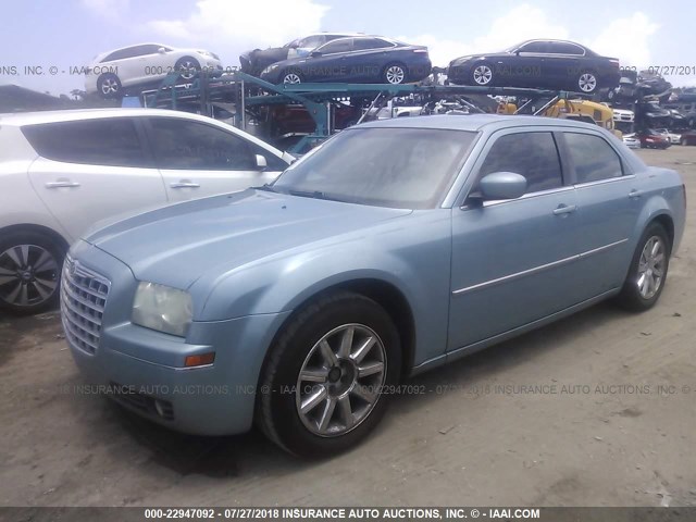 2C3LA53V09H575579 - 2009 CHRYSLER 300 TOURING Light Blue photo 2