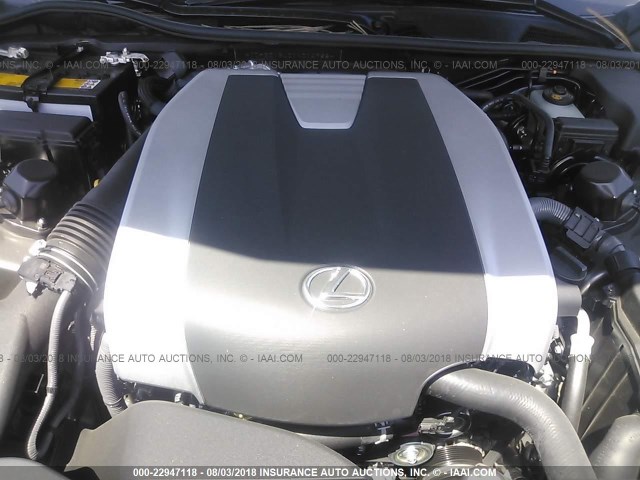 JTHBZ1BL0JA014762 - 2018 LEXUS GS 350/BASE/F SPORT SILVER photo 10