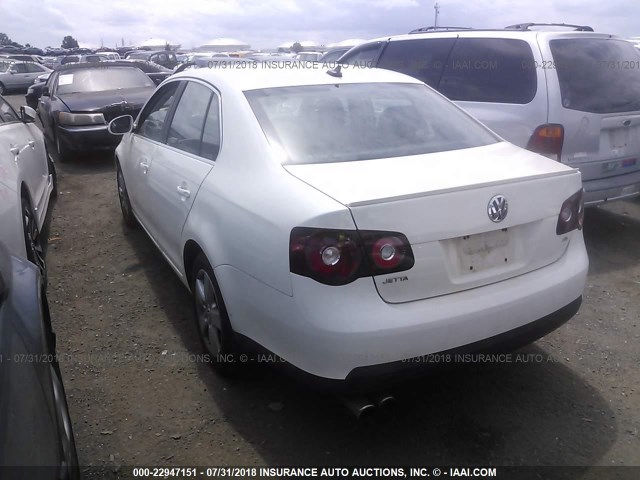 3VWRZ71K98M038287 - 2008 VOLKSWAGEN JETTA SE/SEL WHITE photo 3