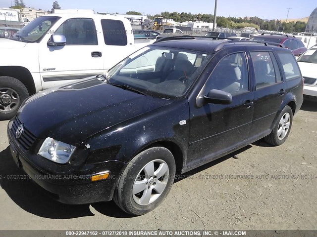 WVWSE61J34W024266 - 2004 VOLKSWAGEN JETTA GLS BLACK photo 2