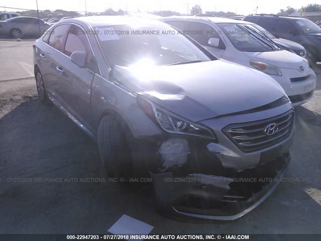 5NPE34AF7HH535140 - 2017 HYUNDAI SONATA SPORT/LIMITED GRAY photo 1