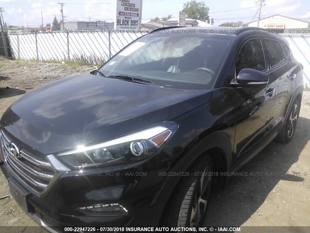 KM8J33A27GU189421 - 2016 HYUNDAI TUCSON LIMITED/SPORT AND ECO/SE BLACK photo 2