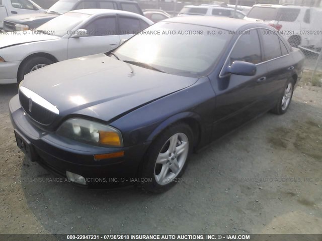 1LNHM86S02Y660215 - 2002 LINCOLN LS 蓝色 照片 2