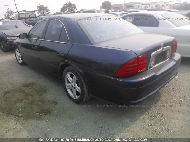 1LNHM86S02Y660215 - 2002 LINCOLN LS 蓝色 照片 3