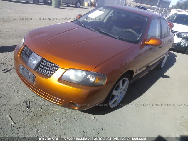 3N1AB51A06L490943 - 2006 NISSAN SENTRA SE-R SPEC V ORANGE photo 2