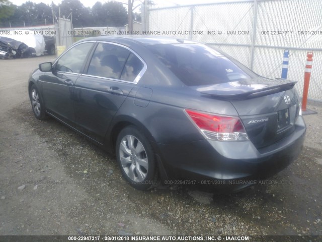 1HGCP2F88AA067699 - 2010 HONDA ACCORD EXL GRAY photo 3