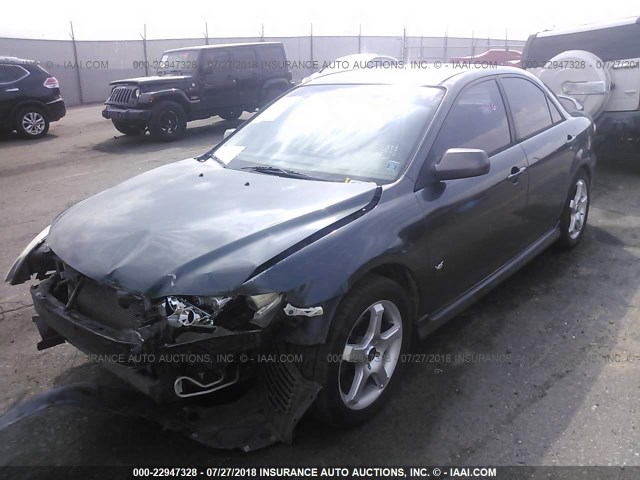 1YVHP80D655M09799 - 2005 MAZDA 6 S GRAY photo 2