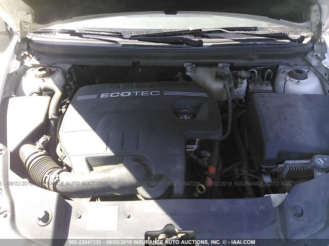 1G1ZH57B39F163670 - 2009 CHEVROLET MALIBU 1LT WHITE photo 10