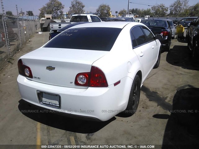 1G1ZH57B39F163670 - 2009 CHEVROLET MALIBU 1LT WHITE photo 4