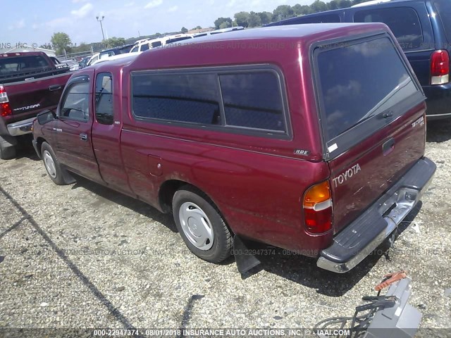 4TAVL52N2WZ072952 - 1998 TOYOTA TACOMA XTRACAB MAROON photo 3