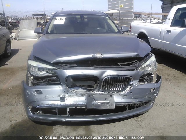 WBAKC8C50AC430162 - 2010 BMW 750 LI/XDRIVE GRAY photo 6