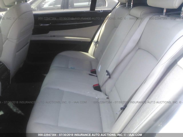 WBAKC8C50AC430162 - 2010 BMW 750 LI/XDRIVE GRAY photo 8