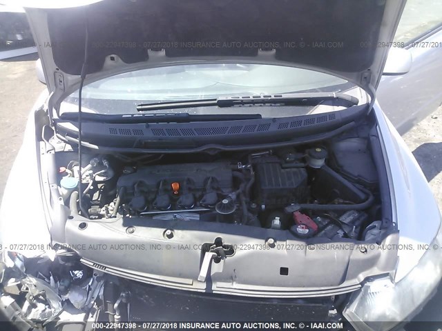 2HGFG1B97AH510691 - 2010 HONDA CIVIC EXL 银色 照片 10