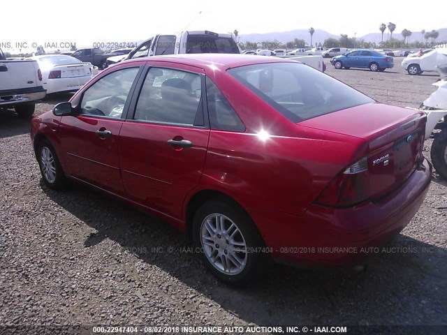 1FAFP34N77W131470 - 2007 FORD FOCUS ZX4/S/SE/SES 红色 照片 3