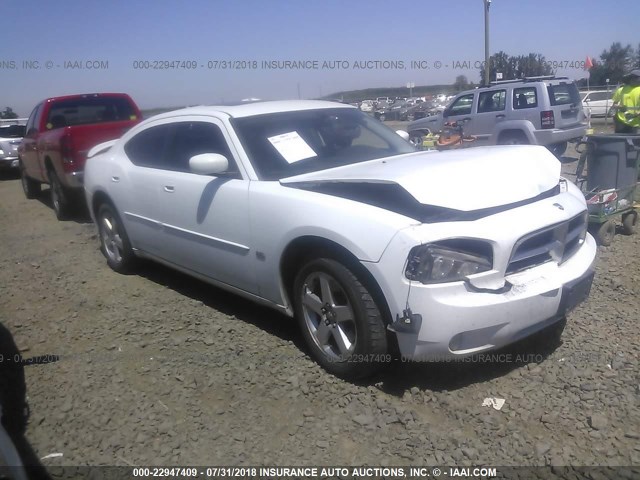 2B3CK9CVXAH318063 - 2010 DODGE CHARGER RALLYE WHITE photo 1