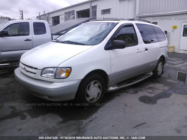 4T3ZF13C6XU150198 - 1999 TOYOTA SIENNA LE/XLE WHITE photo 2