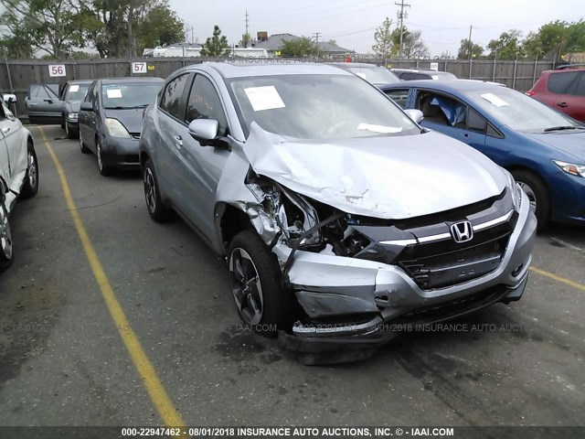 3CZRU6H50JG718833 - 2018 HONDA HR-V EX SILVER photo 1