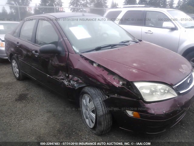 1FAFP34N67W310079 - 2007 FORD FOCUS ZX4/S/SE/SES MAROON photo 6