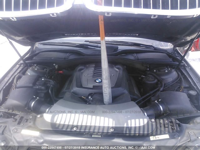 WBAHL83578DT11636 - 2008 BMW 750 I BLACK photo 10