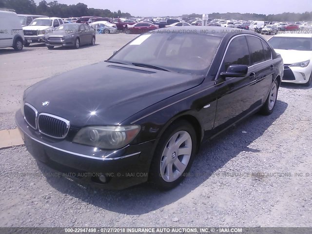 WBAHL83578DT11636 - 2008 BMW 750 I BLACK photo 2