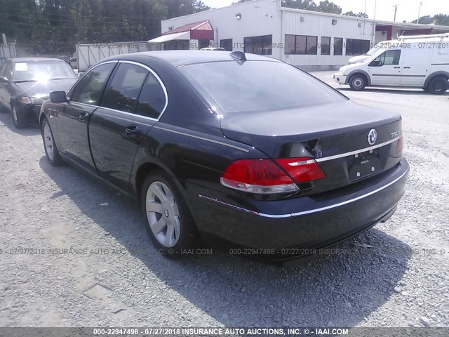 WBAHL83578DT11636 - 2008 BMW 750 I BLACK photo 3