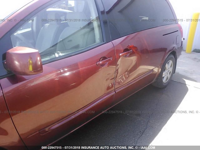 5N1BV28U84N322113 - 2004 NISSAN QUEST S/SE/SL ORANGE photo 6