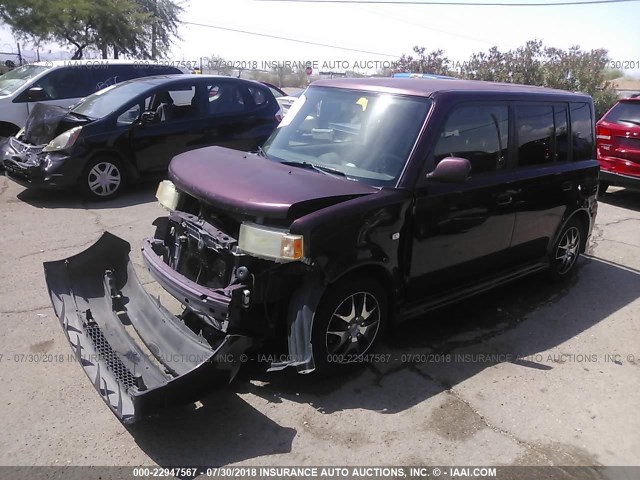 JTLKT334750174899 - 2005 TOYOTA SCION XB Púrpura foto 2