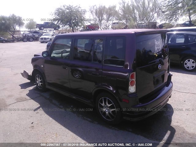 JTLKT334750174899 - 2005 TOYOTA SCION XB Púrpura foto 3