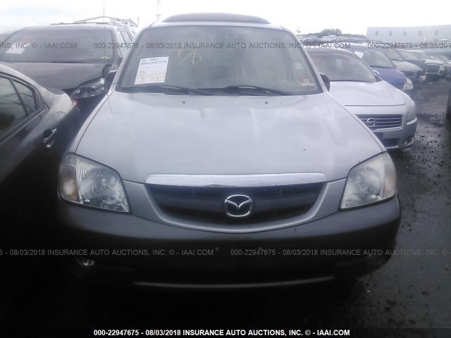 4F2CZ961X4KM02240 - 2004 MAZDA TRIBUTE ES SILVER photo 6